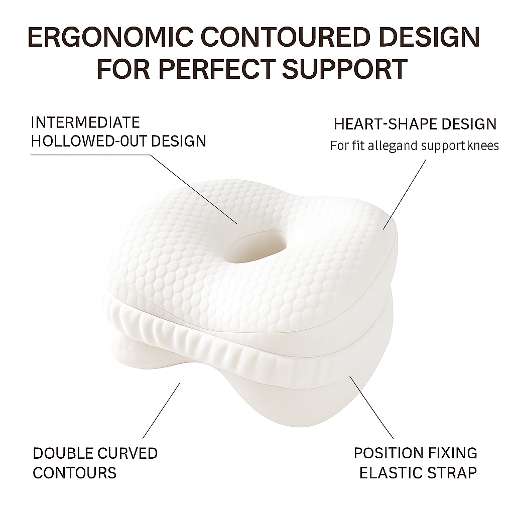 Memory foam cotton leg pillow