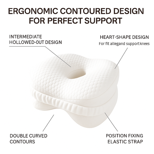 Memory foam cotton leg pillow